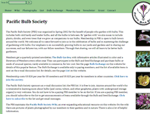 Tablet Screenshot of pacificbulbsociety.org